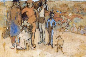 Family of acrobats (study)