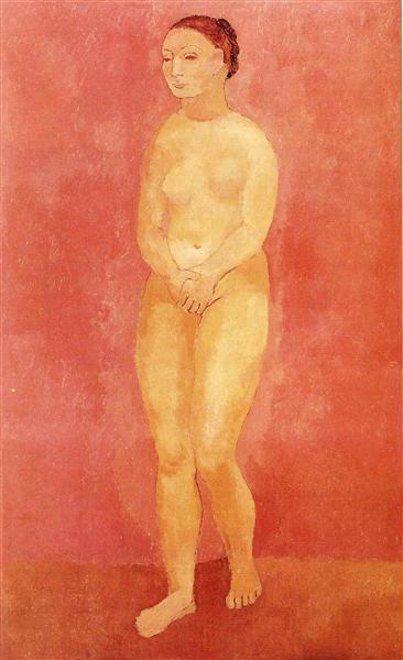 Standing female nude 