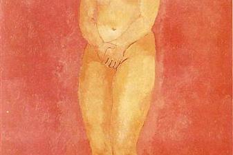 Standing female nude