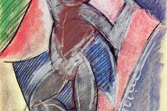 Nude with raised arms