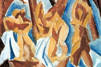 Bathers in the forest