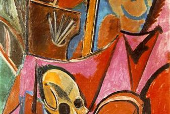 Composition with skull