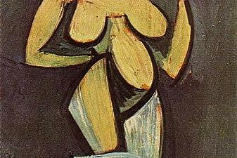 Standing female nude