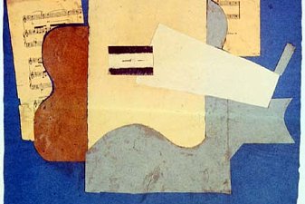 Guitar and sheet of music