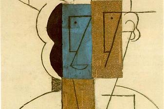 Head of a man with hat