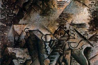 Woman with guitar and piano