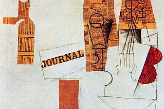 Bottle, glass, violin