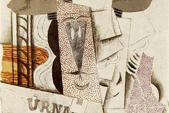 Student with newspaper