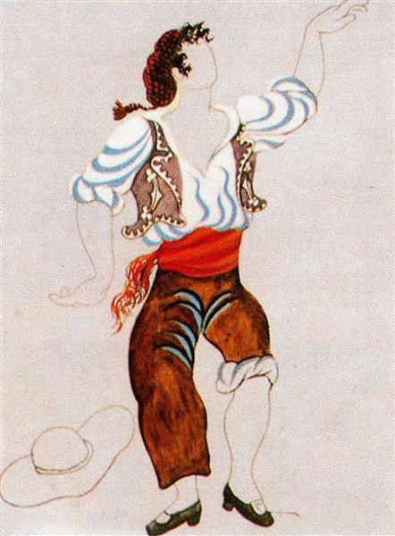 Costume design for ballet &amp;quot;Tricorne&amp;quot; 