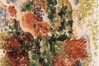 Harlequin with guitar