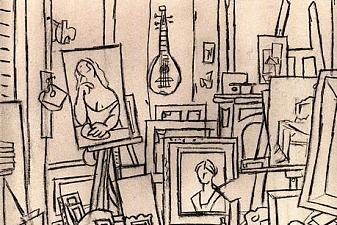 Artist's studio on street La Boetie