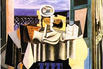 Still life in front of a window at Saint-Raphael