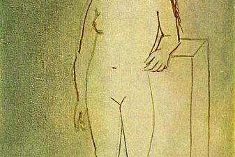 Standing female nude