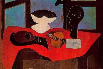 Still life with bust and palette