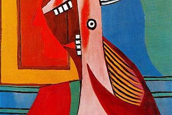 Bust of a woman and self-portrait