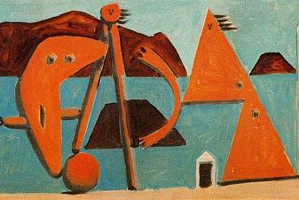 Bathers on the beach