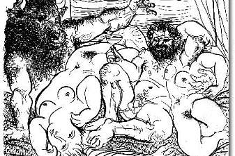 Bacchic scene with minotaur