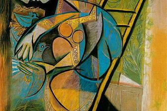 Farmer‘s wife on a stepladder