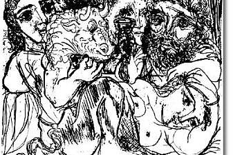 Minotaur,drinker and women