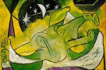 A reclining female nude