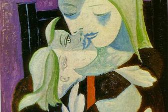 Mother and child (Marie-Therese and Maya)