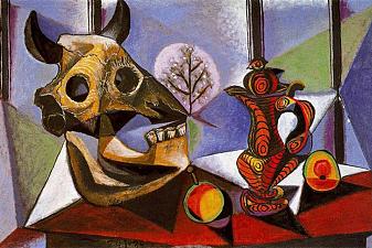 Still life with bull‘s skull