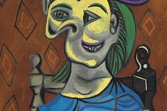 Seated Woman, Blue Dress