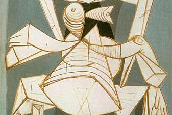 Woman in an armchair