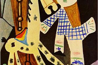 Claude, two years old, and his hobby horse