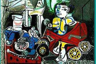 Claude and Paloma playing