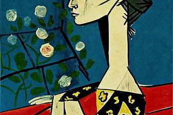 Jacqueline with flowers