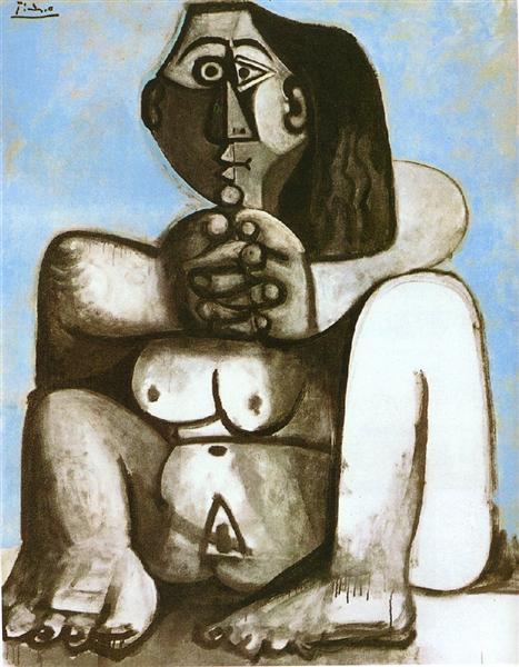 Seated female nude 