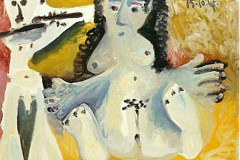 Seated man playing flute