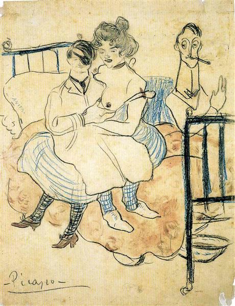 Pablo Picasso and Sebast&amp;#236;a Junyer-Vidal arrives to Paris 