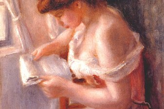 A girl reading