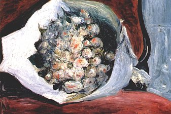 Bouquet in a theater box