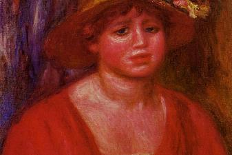 Bust of a Young Woman in a Red Blouse