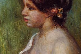 Bust of a Young Woman with Flowered Ear