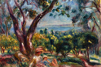Cagnes Landscape with Woman and Child