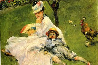 Camille Monet and Her Son Jean in the Garden at Argenteuil