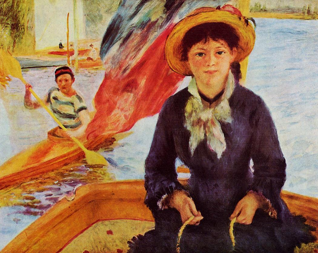 Canoeing (Young Girl in a Boat) 