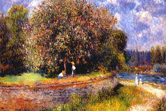 Chestnut Tree Blooming