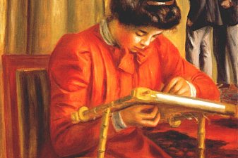 Christine Lerolle Embroidering