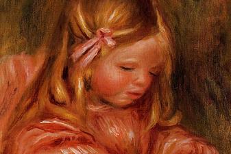 Claude Renoir Playing with Dominos