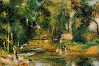 Essoyes Landscape Washerwoman and Bathers