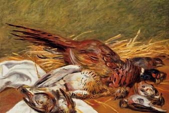 Pheasants, Canapetiere and thrushes