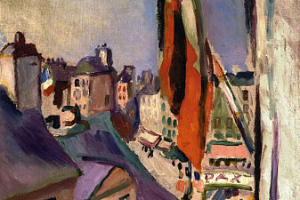 Flag Decorated Street