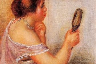 Gabrielle Holding a Mirror with a Portrait of Coco