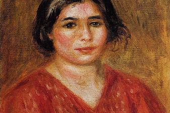 Gabrielle in a Red Blouse