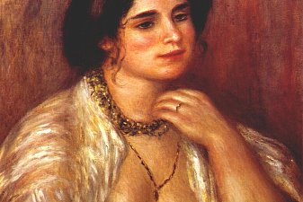 Gabrielle with bare breasts